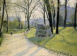 The Parc Monceau by Gustave Caillebotte